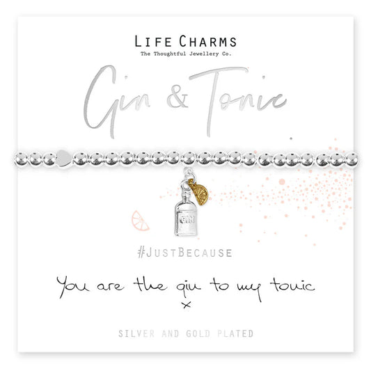 Gin & Tonic Life Charms Bracelet