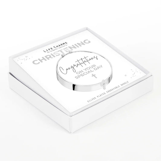 Christening Life Charms Bangle