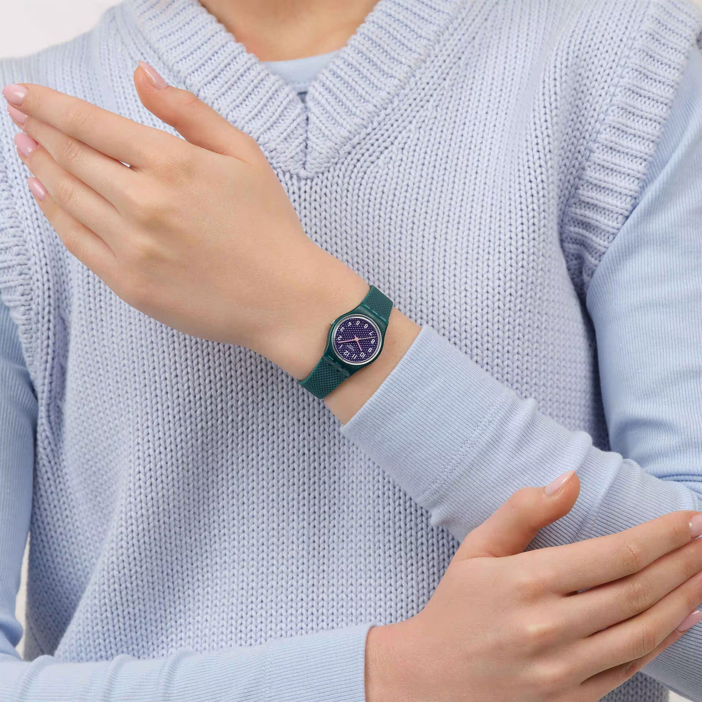 SWATCH Teal Weave 25mm