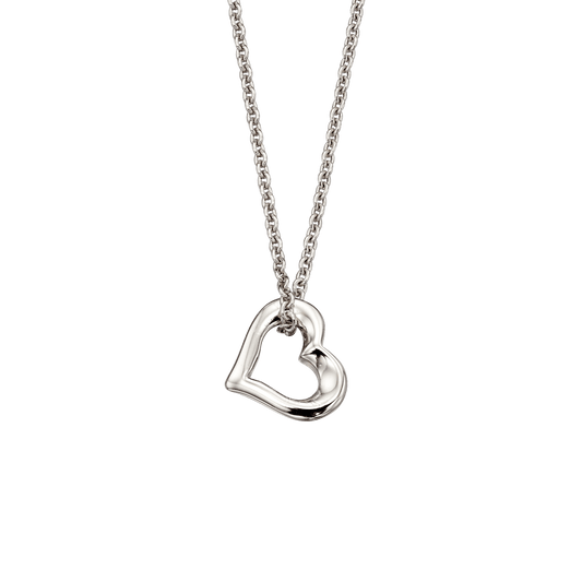 Small open heart pendant