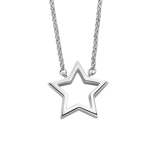 Helene open star necklace