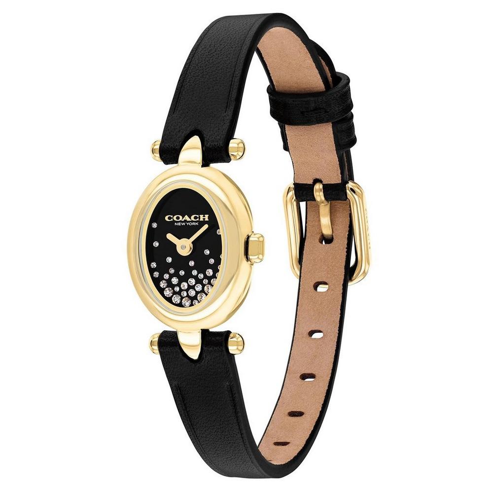 Sammy 18mm Yellow Gold Plated Crystal Ladies Watch