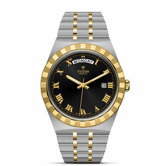 ROYAL 41mm | Steel Case Gold Bezel