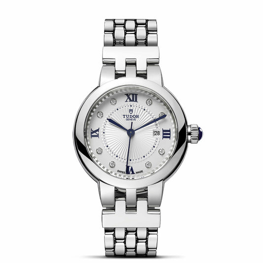 CLAIR DE ROSE 30mm | Steel Case Opaline & Diamond Dot Dial