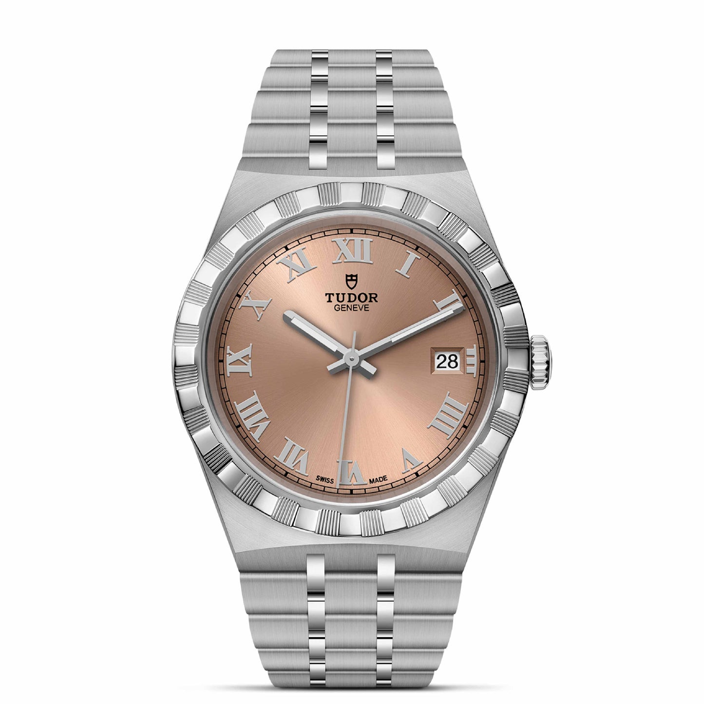 ROYAL 38mm | Steel Case Salmon Dial