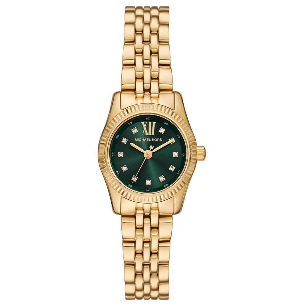 Ladies Petite Lexington Pavé 26mm Gold-Tone Watch
