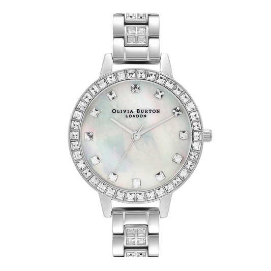 Treasure 34mm White & Silver Bracelet Watch