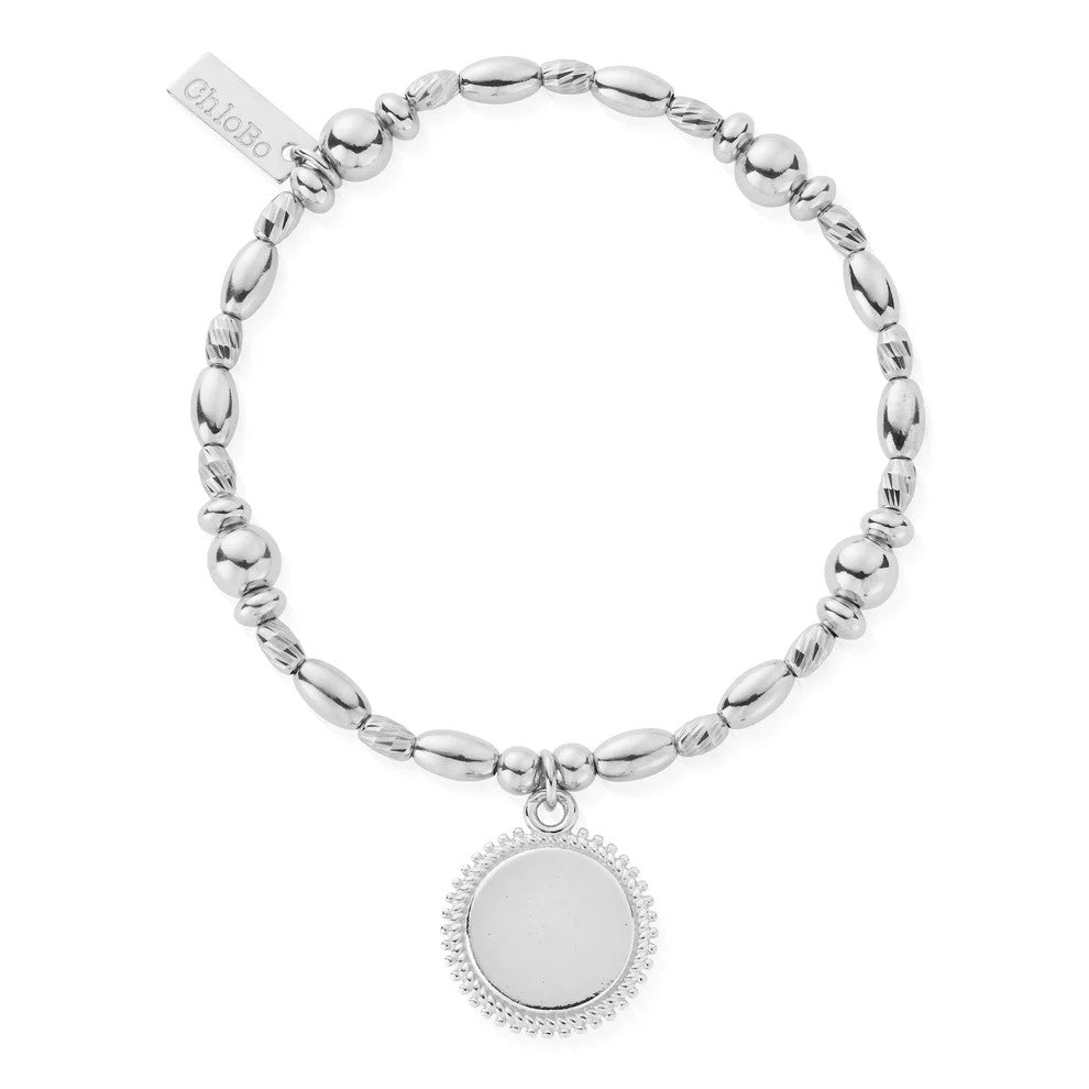 Silver Multi Rice Coin Bracelet