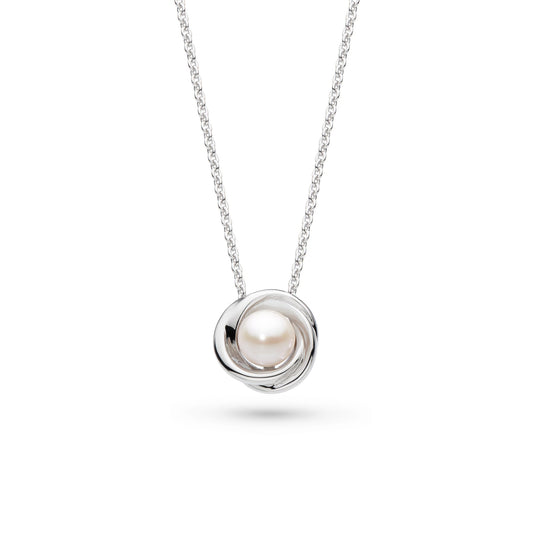 Bevel Trilogy Pearl Necklace
