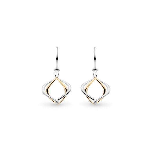 Alicia Golden Petite Drop Earrings