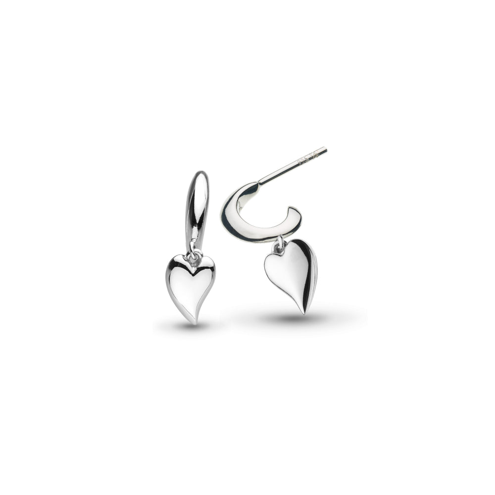 Desire Kiss Mini Heart Hoop Earrings