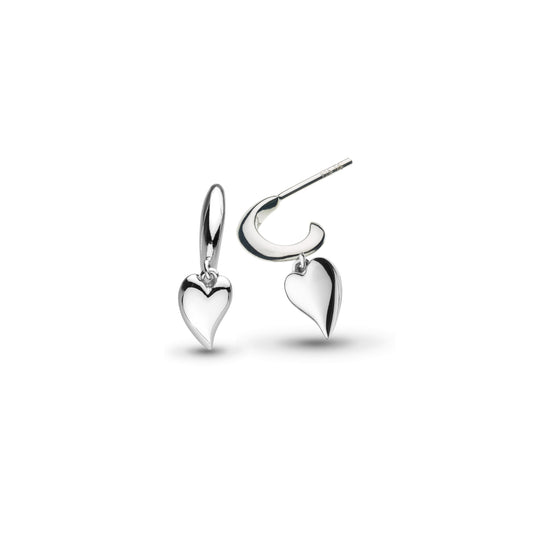 Desire Kiss Mini Heart Hoop Earrings