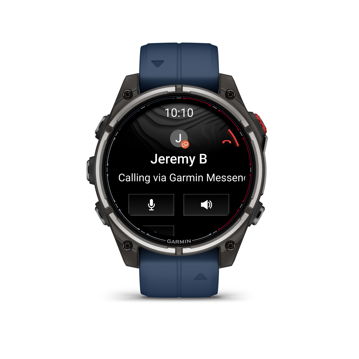 Garmin Quatix 8 Pro 47mm AMOLED Sapphire Titanium Blue Silicone Band