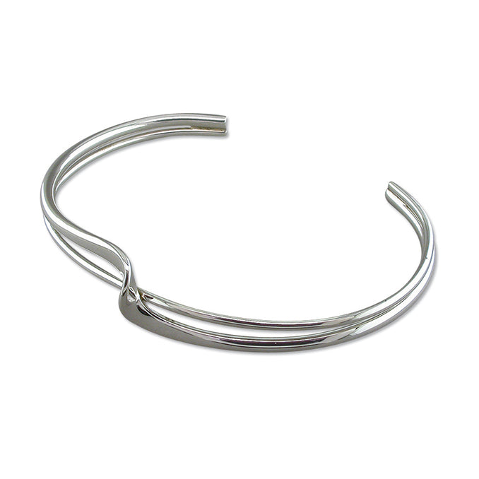 Silver Twisted Bangle