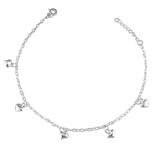 Sterling Silver Anklet 23cm-25cm