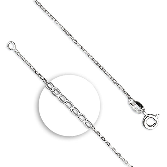51cm silver fine chain