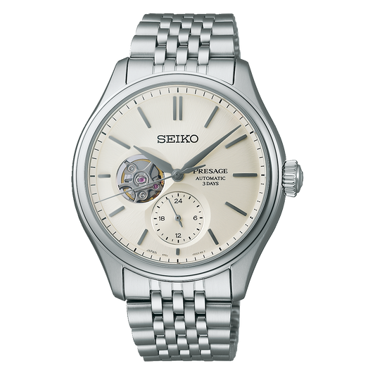 Presage Classic Series Shiro-Iro Open Heart Gents Watch