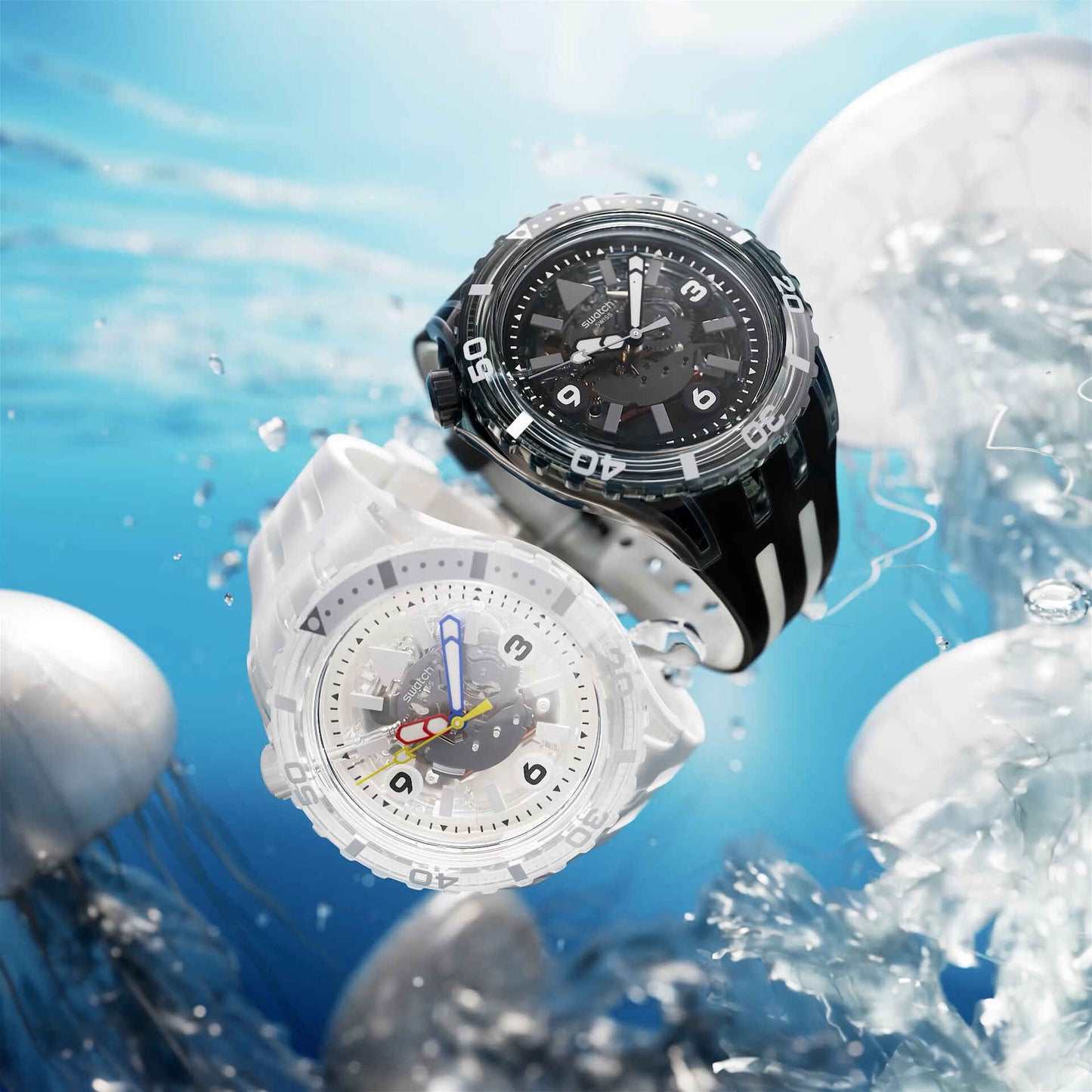 SWATCH Black Sea Nettle 44mm