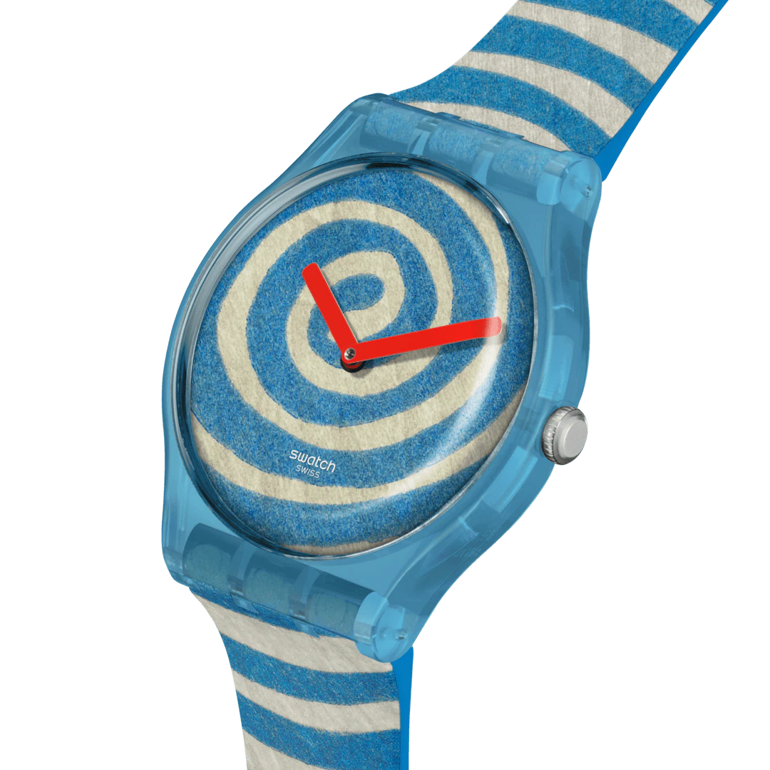 SWATCH x Tate Bourgeois's Spirals 41mm