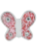 008c 6mm pink glitter enamel butterfly