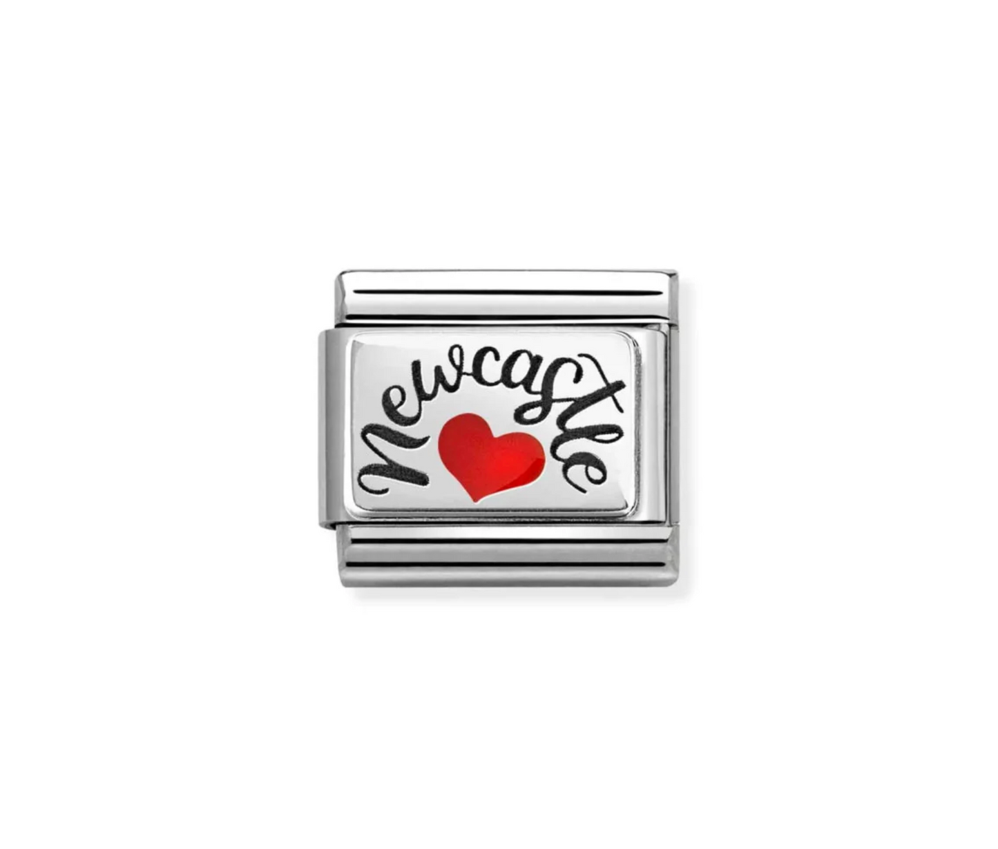 Silver Newcastle with Heart Charm