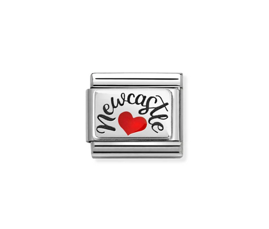 Silver Newcastle with Heart Charm