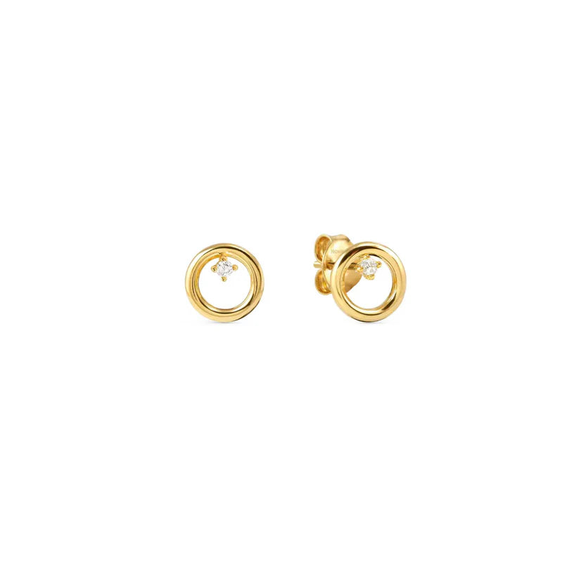 Dream Beats Earrings Yellow Cubic Zirconia
