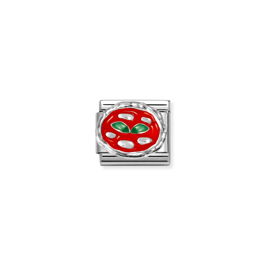 Silver Pizza Composable Charm