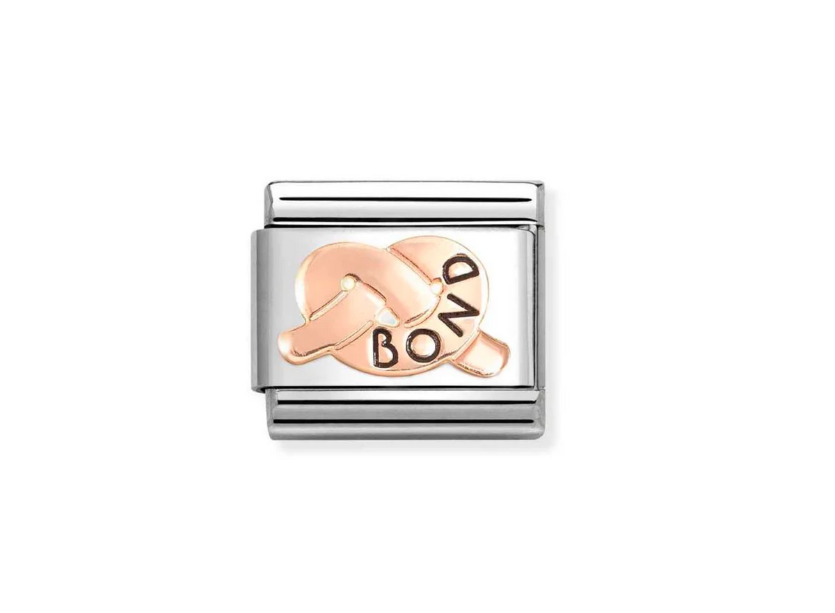 Classic Rose Gold Bond Promises Knot Charm