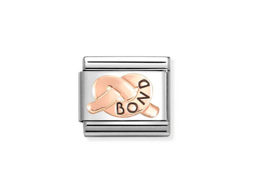 Classic Rose Gold Bond Promises Knot Charm