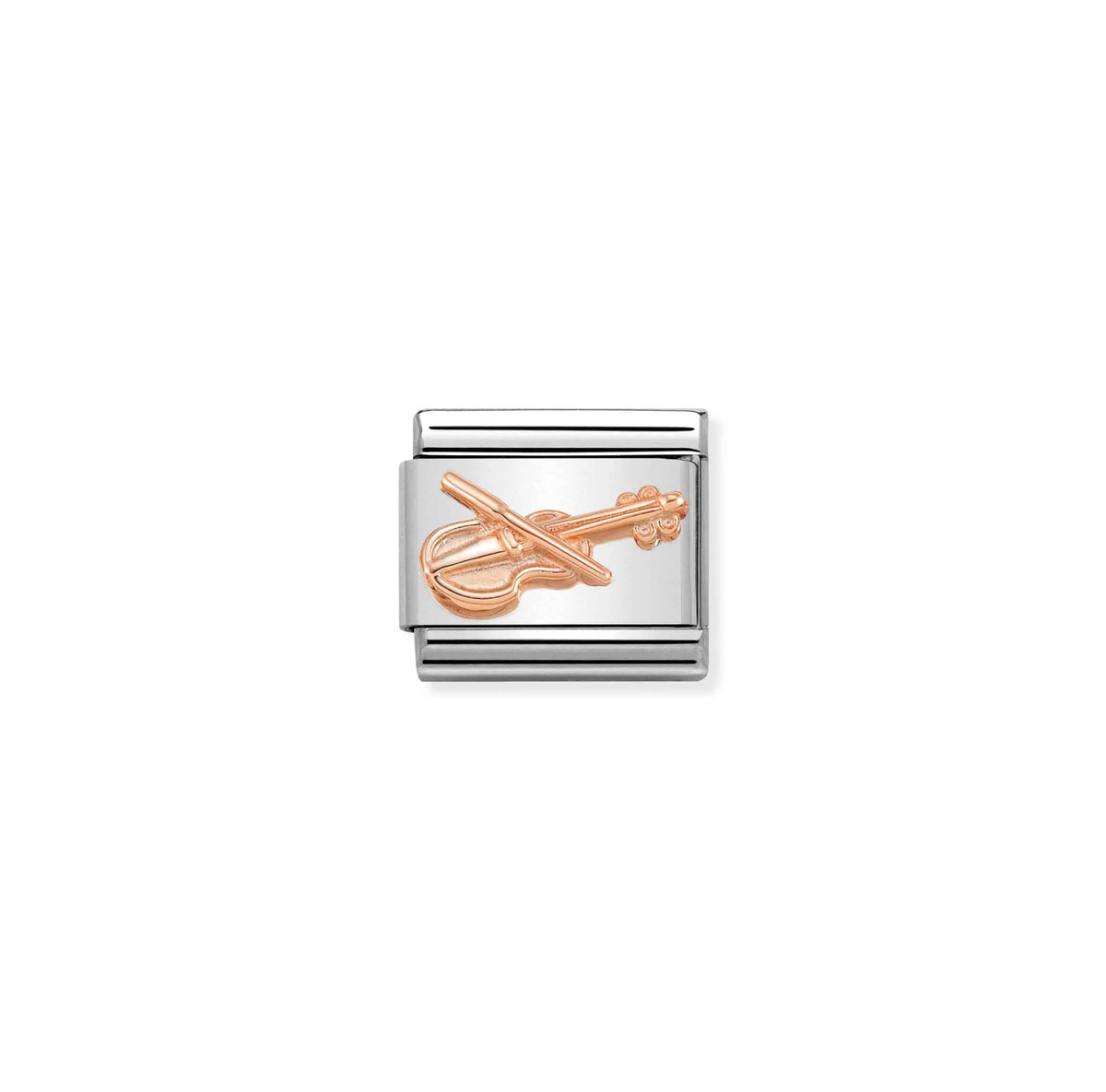 Classic Rose Gold Violin Charm