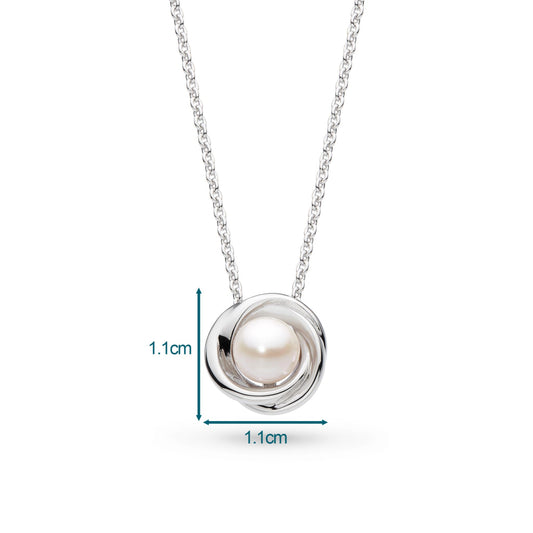 Bevel Trilogy Pearl Necklace