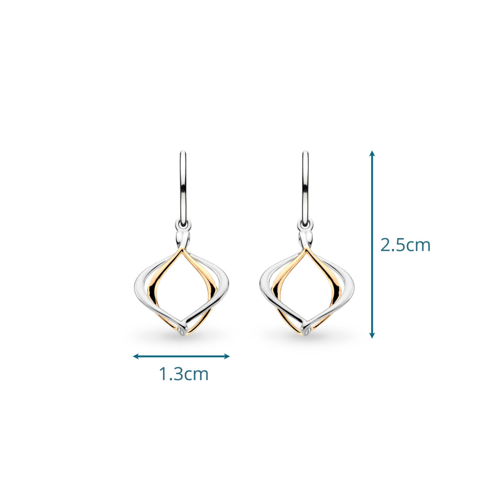 Alicia Golden Petite Drop Earrings