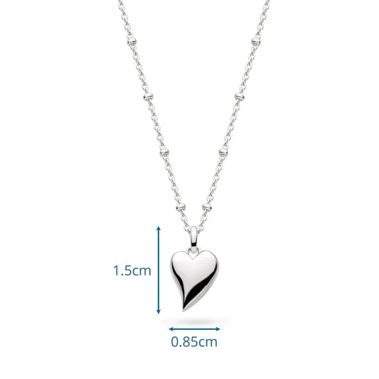 Desire Kiss Midi Heart Ball Chain Necklace