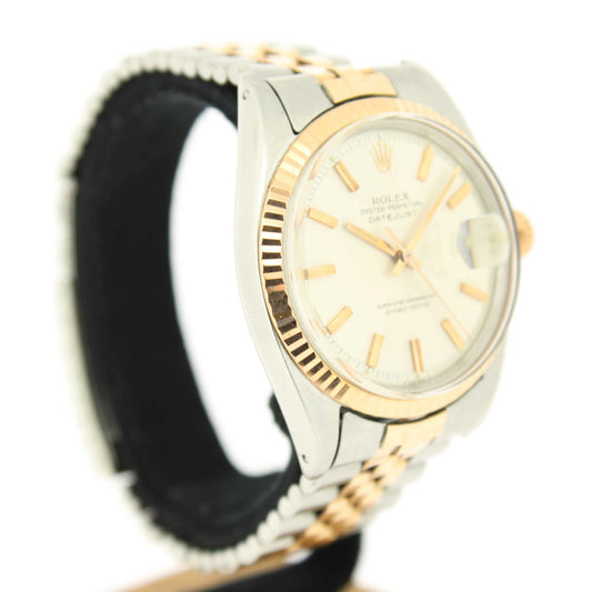 Men's Bi-Metal Rose Gold and Steel DateJust 1601