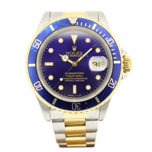 Men's Bi-Metal Submariner | Rare Purple Dial 16613