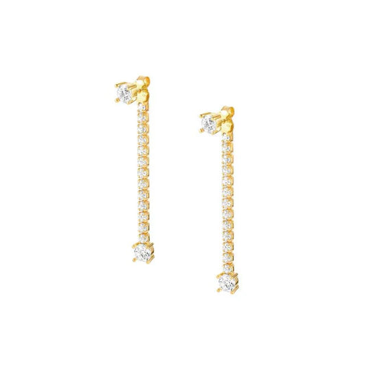 Chic & Charm Gold Tone Drop Earrings