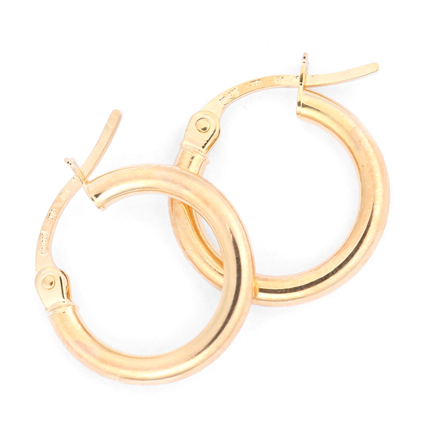 Yellow Gold 10mm Hoop Earrings