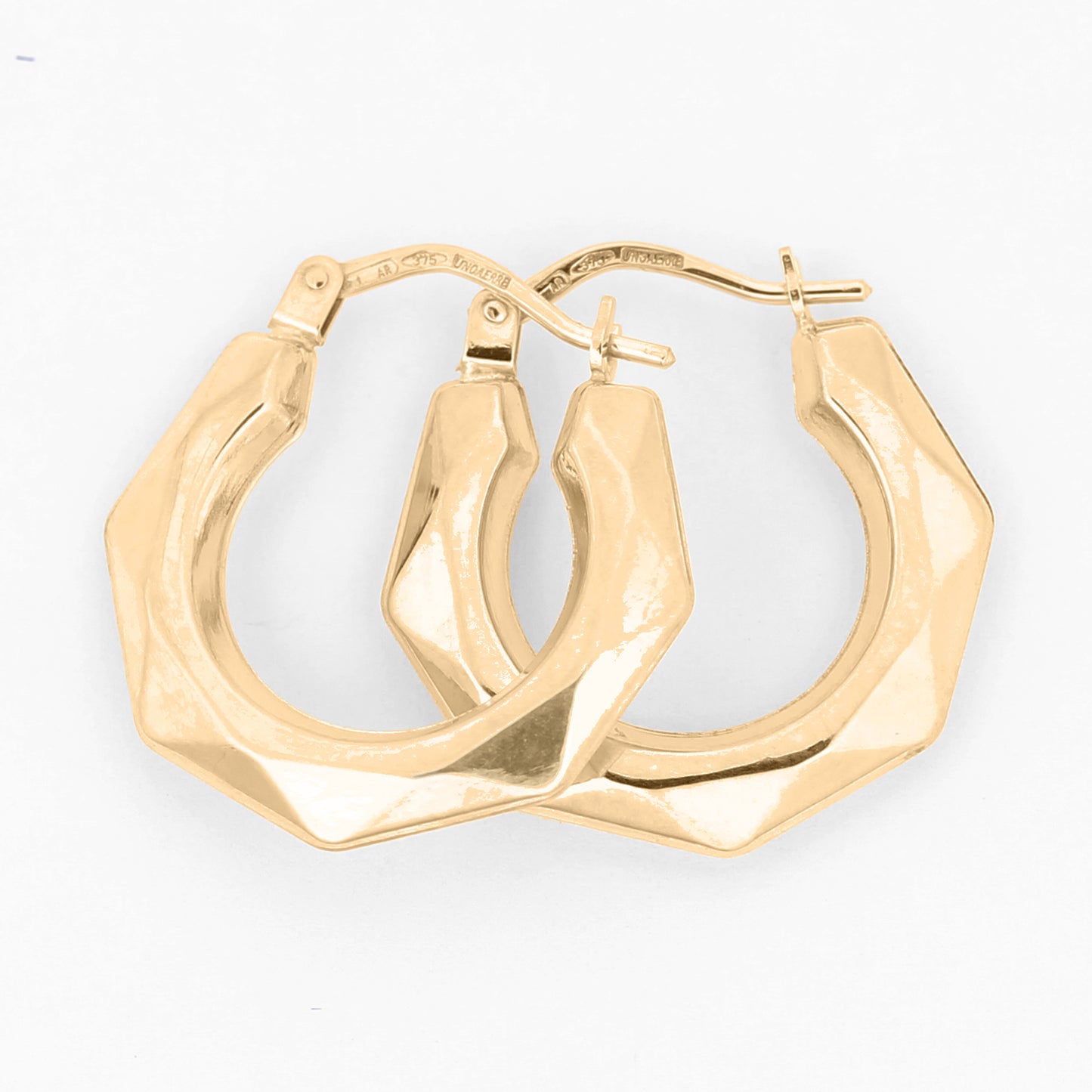 Yellow Gold Medium Hoop Earrings