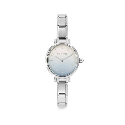 Paris Steel & Blue Pastel Fade Dial Watch