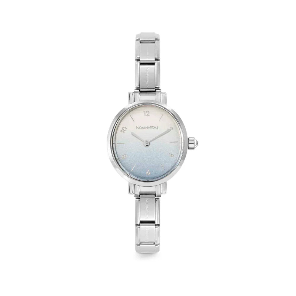 Paris Steel & Blue Pastel Fade Dial Watch