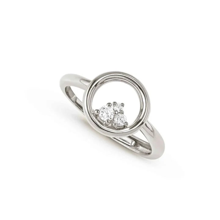 Dream Beats Ring with Cubic Zirconia Round