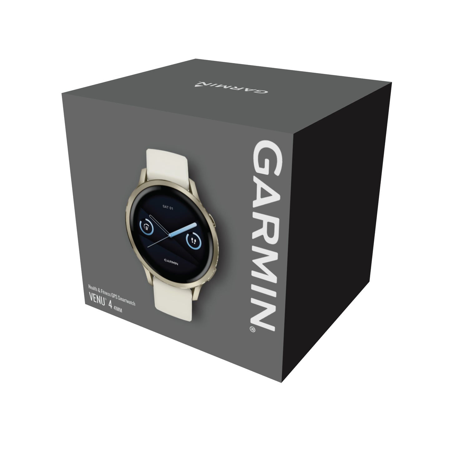Garmin Venu 4 41mm Lunar Gold with Bone Silicone Band