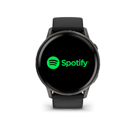 Garmin Venu 4 45mm Slate with Black Silicone Band