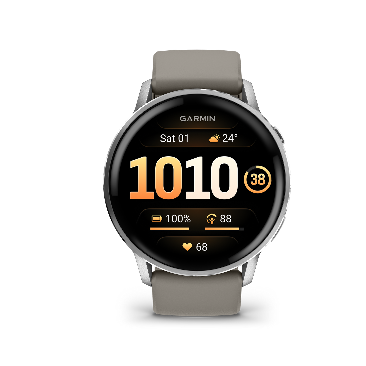Garmin Venu 4 45mm Silver with Silver Grey Silicone Band