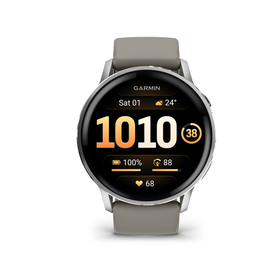 Garmin Venu 4 45mm Silver with Silver Grey Silicone Band
