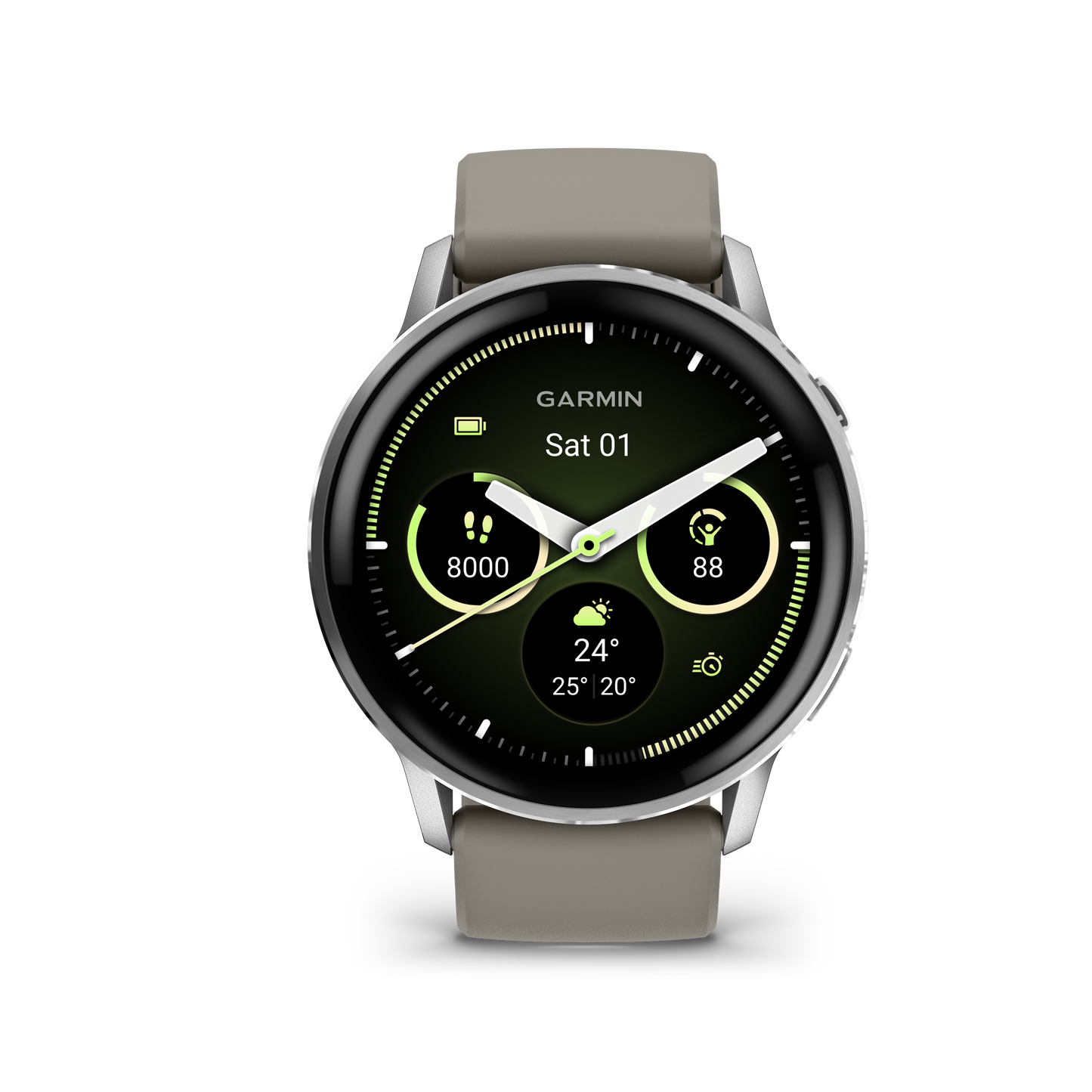 Garmin Venu 4 45mm Silver with Silver Grey Silicone Band