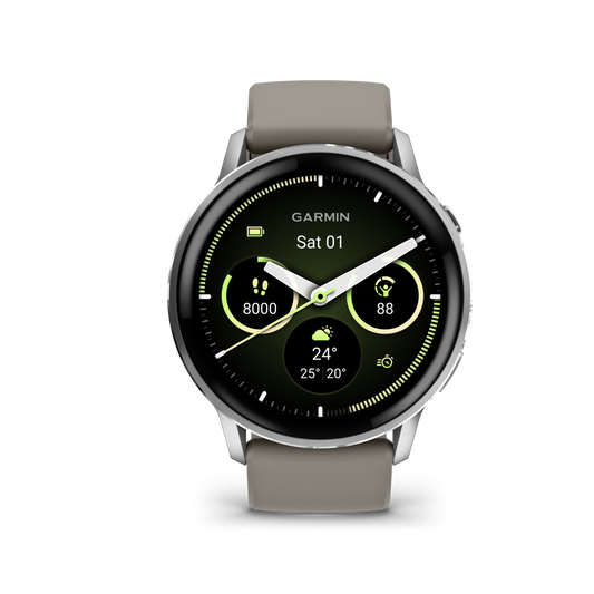 Garmin Venu 4 45mm Silver with Silver Grey Silicone Band
