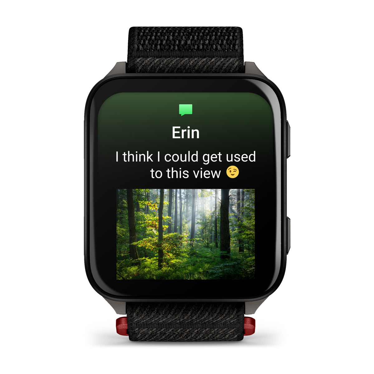 Garmin Venu X1 Black with Slate Titanium Caseback and Black ComfortFit Nylon Band