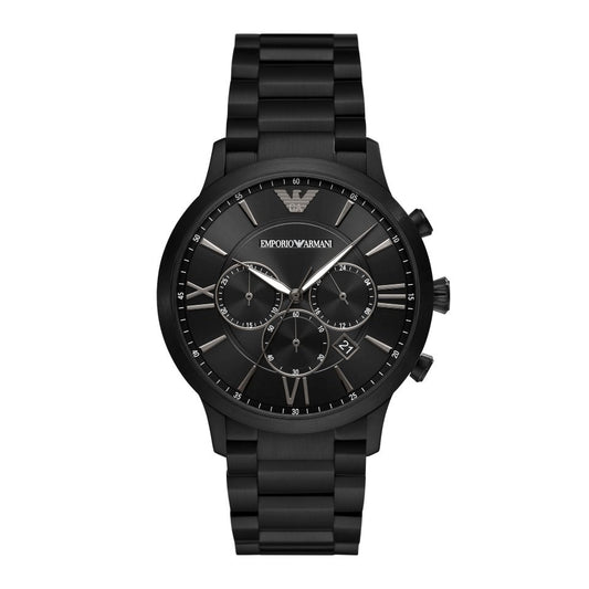 Black IP Chronograph Bracelet Watch